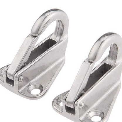 现货供应 出口品质不锈钢游艇衣帽钩 弹簧挂钩304/316护舷挂钩