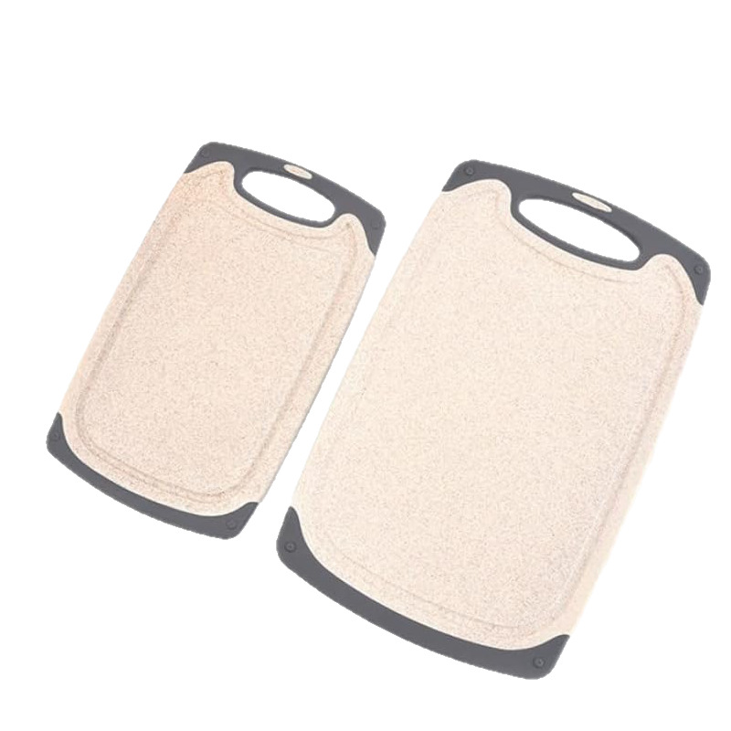 Juego de Tablas de Cortar de Paja de Trigo Set de 3 Piezas Antideslizante para Cocina image 6