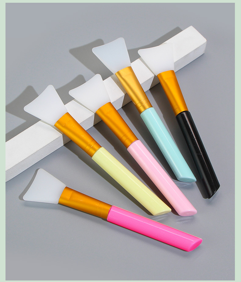 25g Weight Plastic Handgrip Makeup Brush Handle Type Mask Brushes Makeup Tools Types 1 Piece Quantity Alloy, Silica Gel Material Simple Style Style Simple Style Alloy Silica Gel Plastic Handgrip Mask Brushes 1 Piece 4