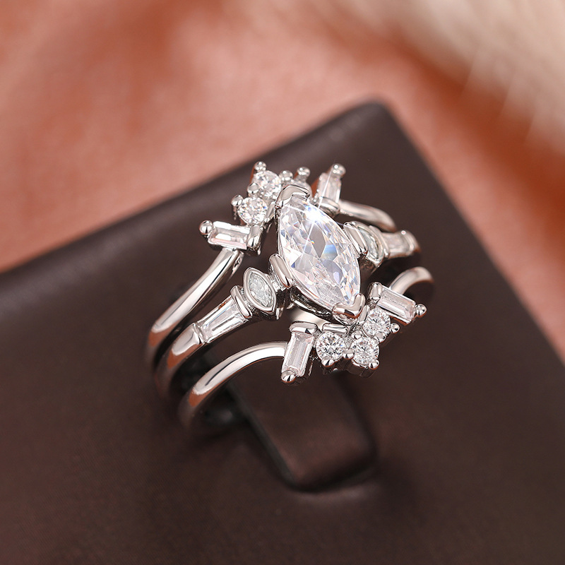 Casual, Holiday, Shopping Occasion Wholesale Jewelry Elegant Modern Style Geometric Copper Zircon Rings