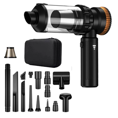 Home Use, with Strong Suction, Rechargeable, Tozsoranlar - 128-black-gold-storage-bag-metal-filter-element