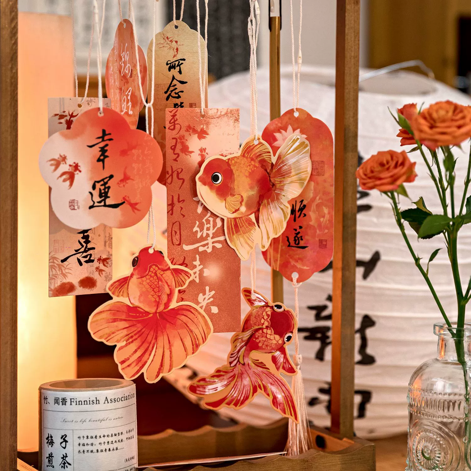 Мо Цин Фэн Сянсян серии Лифт кулон национальный стиль Закладка литературная бабочка цветок мультфильм очаровательный жизнь кулон