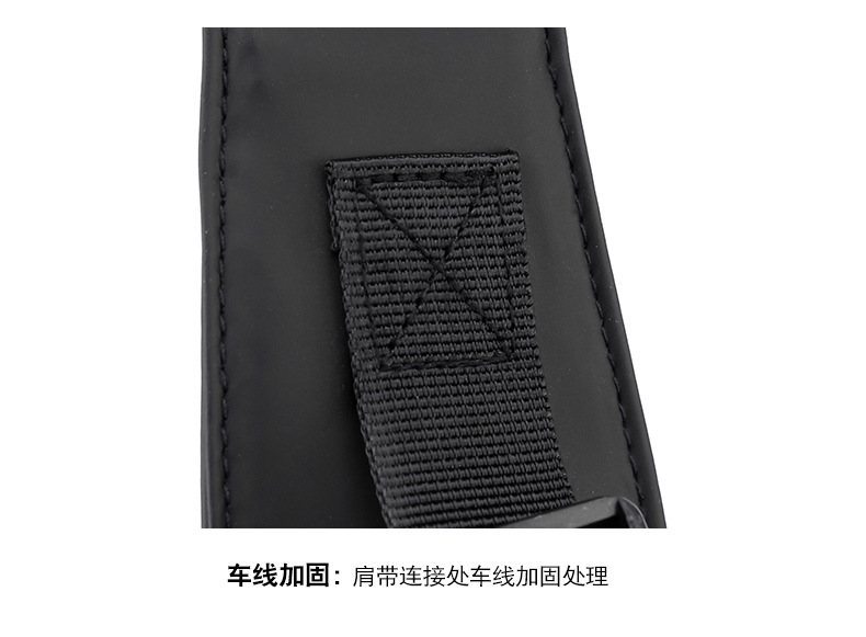 New business commuting lightweight single-shoulder bag, nylon hand-held men's crossbody bag, simple and casual chest bag, one-piece consignment undefined