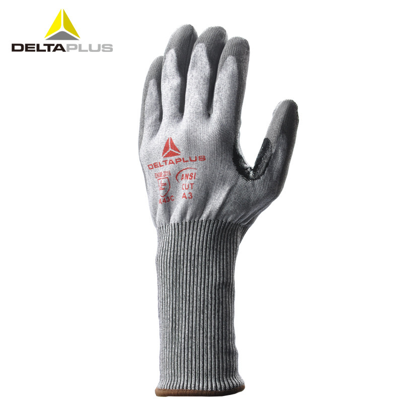 代尔塔4级防割手套防滑耐磨机械金属玻璃防切割劳保杀鱼防护手套