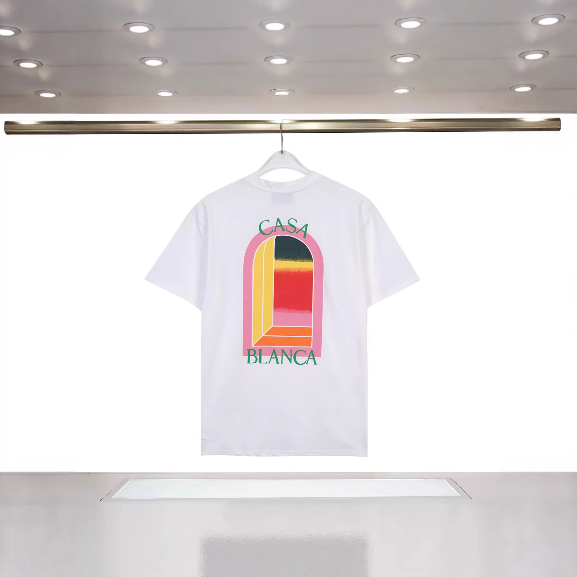 2025外贸休闲男装短袖货源小众2025夏季新款棉质印花短袖