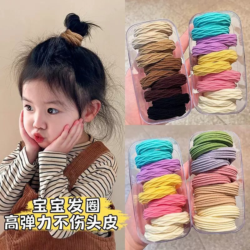 高级感大肠发圈发绳高马尾不伤发橡皮筋高弹力头绳女发饰儿童头饰