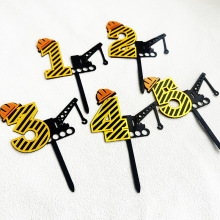 跨境ins风男孩生日蛋糕装饰亚克力蛋糕装饰儿童生日派对蛋糕装饰