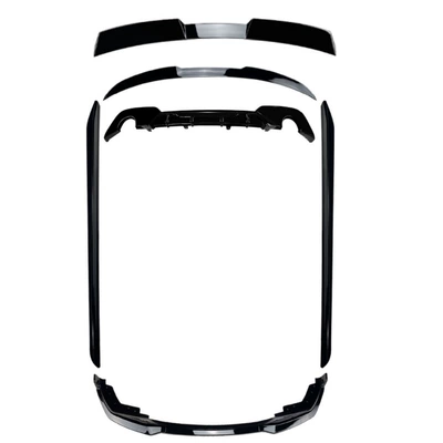 Suitable for 2019-2022 BMW 3 Series Big Surrounded - round-hole-tail-lip-kit-piano-black2019-2022