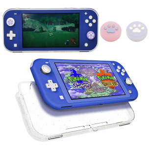 Nintendo switch lite Transparent Crystal Case Full Coverage Hard Case TPU Glitter Protective Case lite Accessories