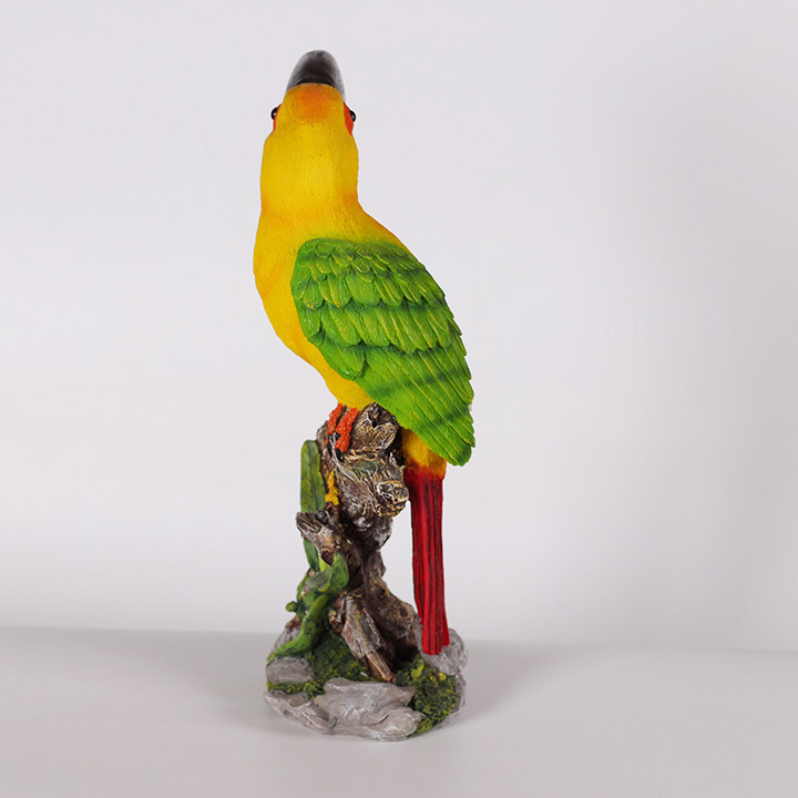 Resin Animal Toucan Model Sculpture Outdoor Desktop Crafts Decoration Ecological Farm Simulation Bird Decoration