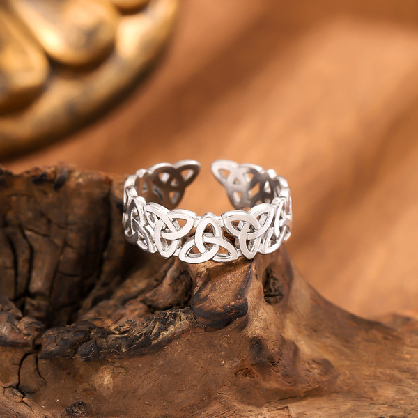 Universal geometric ring stainless steel for men and women