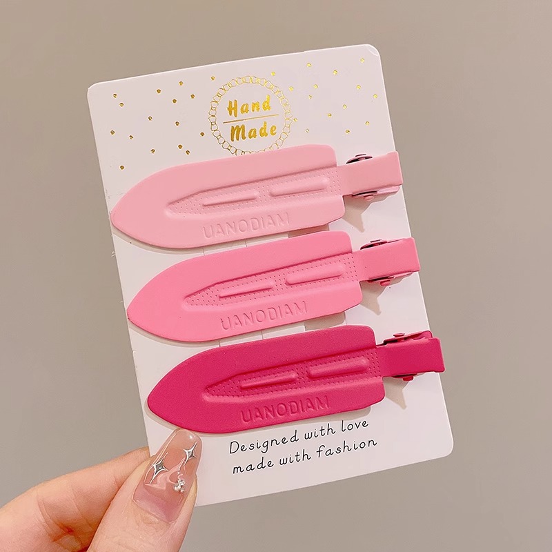 Rosa Linda estrella horquilla lado femenino clip de pelo amor de los niños BB clip de pelo roto horquilla bebé tocado