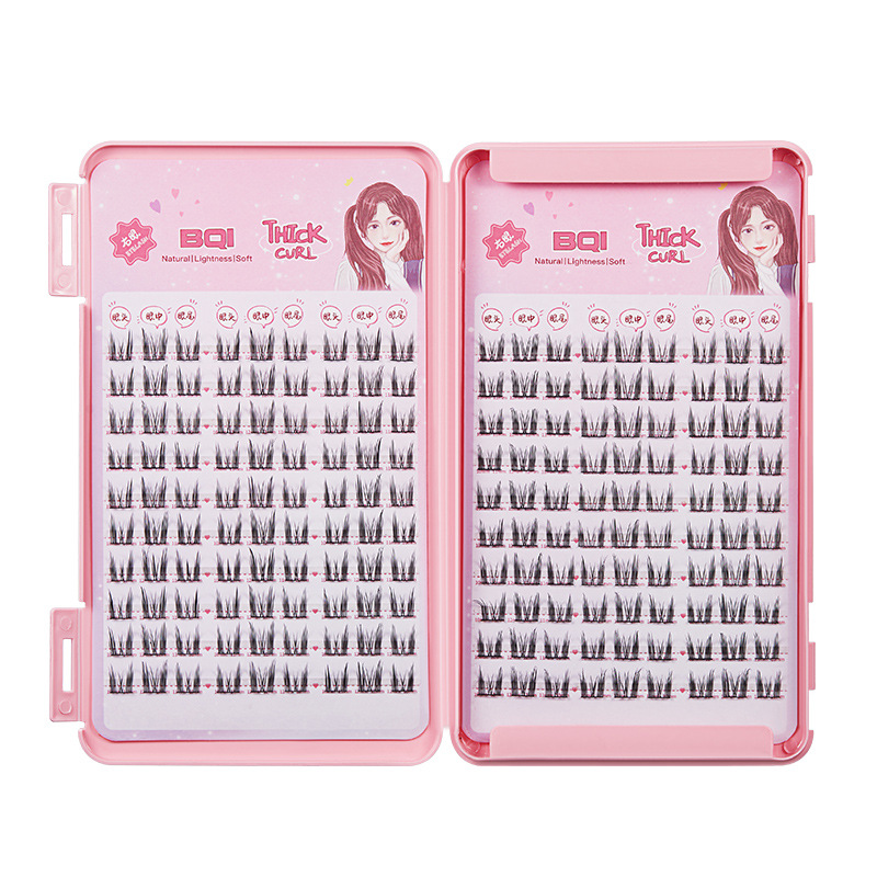 Pestañas Xierui BQI Serie Lazy Cat, Pestañas Naturales de Simulación con Tallo Fino y Gran Capacidad, Venta al Por Mayor Transfronteriza