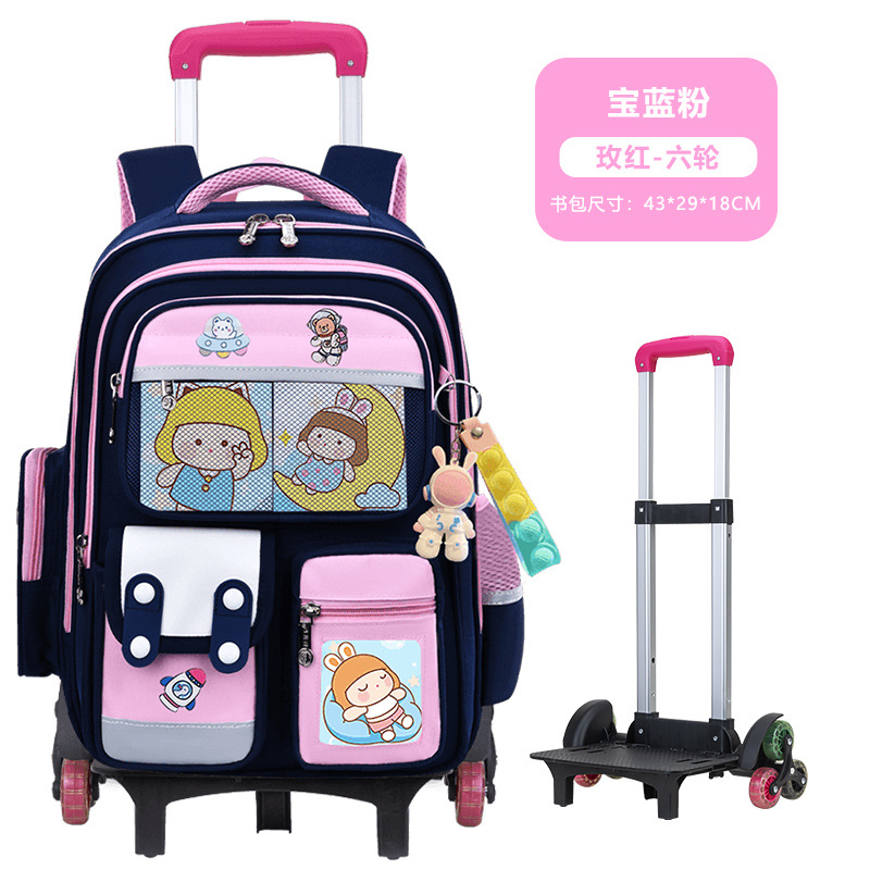 2026 nueva mochila escolar de tirón para estudiantes de primaria 23456 grados mochila de hombro