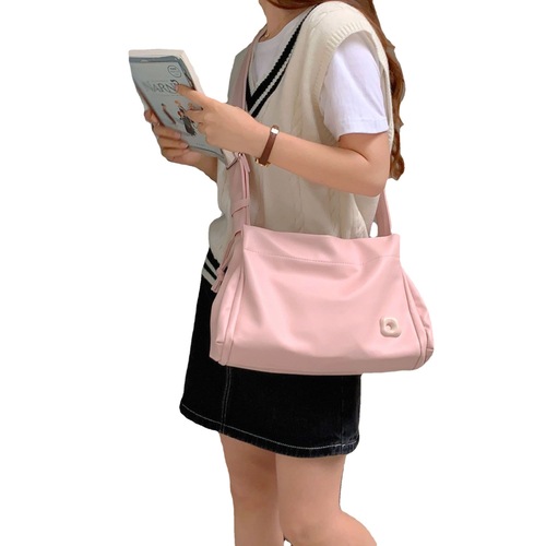 High-end tote bag 2024 new pink cute large-capacity crossbody bag this year's popular armpit bag wholesale