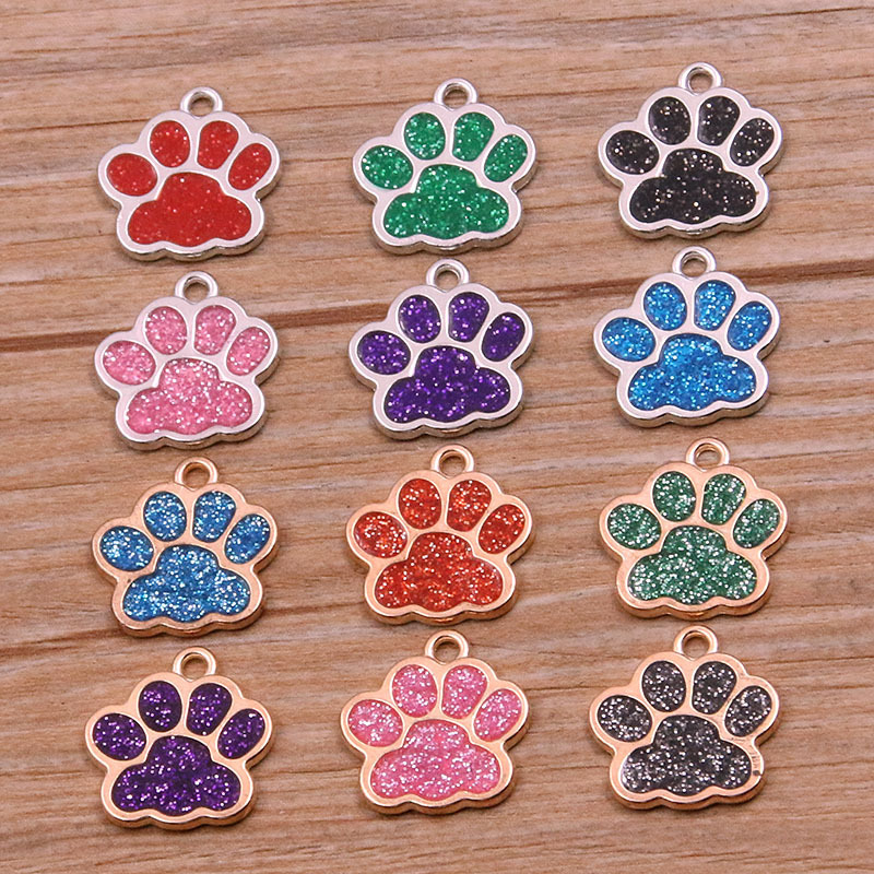 6 Colors 16*17mm Kc Gold White K Dripping Oil Charm Animal Dog Paw Bear Paw Cat Paw Alloy Pendant Accessories 6 Colors 16*17mm Kc Gold White K Dripping Oil Charm Animal Dog Paw Bear Paw Cat Paw Alloy Pendant Accessories