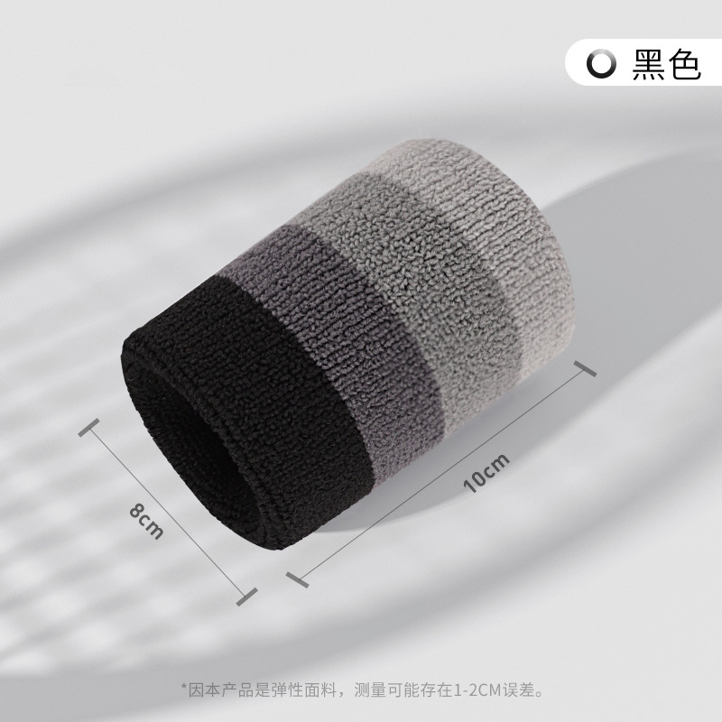 Nueva toalla absorbente de sudor pulsera transpirable sudor-limpieza pulsera baloncesto bádminton deportes colorido alta elástica deportes pulsera