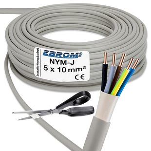 Meterware Von Nym-J 5X10 Mm² - Mantelleitung - Installation