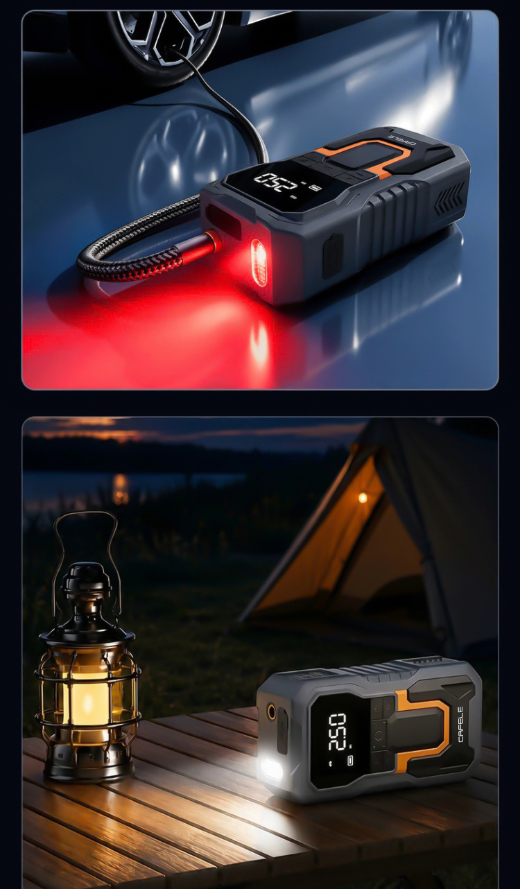 Kafel Cross-Border New Emergency Power Starter All-in-One Outdoor Portable Multifunctional Smart Wireless Air Pump