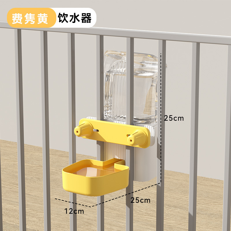 Jaula para mascotas, bebedero, gato colgante, alimentador de agua potable, cuenco para perros, cuenco para gatos, suministros para jaulas para perros de gran capacidad