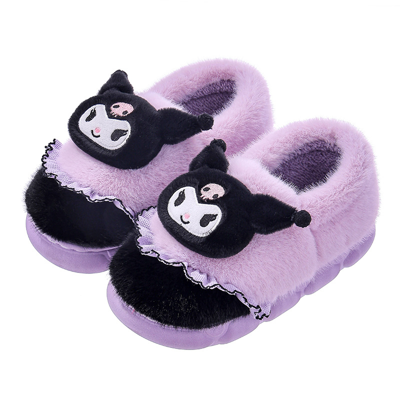 Zapatos de algodón Sanliogou de invierno para mujeres con calentamiento y terciopelo grueso para pisar la sensación de excremento de Kollomi después del parto.