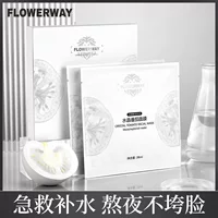 FLOWERWAY Хрустальная томатная маска увлажняющая увлажняющая и осветляющая кожа Гиалуроновая кислота восстанавливающая водяная светлая маска патч