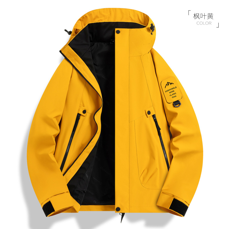 户外机能冲锋衣女款三合一防风防水情侣山系徒步进藏登山服外套男|undefined