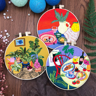(original) embroidery diy home handmade creative novice beginner stereo european embroidery material bag