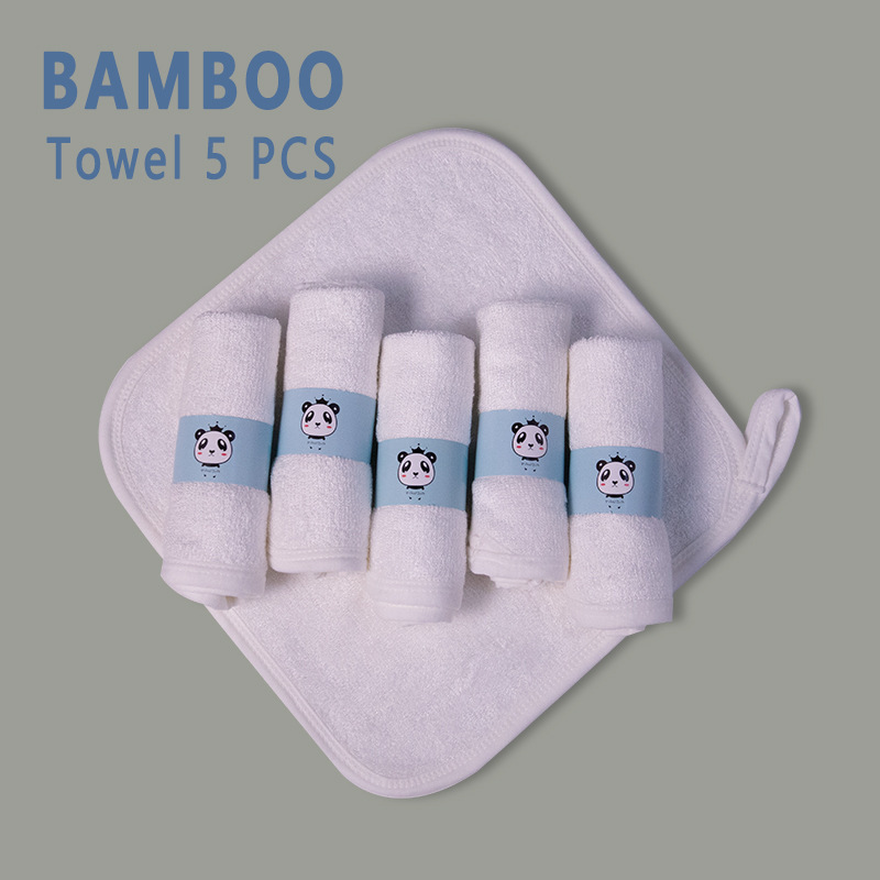 Pure color baby 100% bamboo fiber thickened towel newborn bath square towel face towel natural reusable Pure color baby 100% bamboo fiber thickened towel newborn bath square towel face towel natural reusable