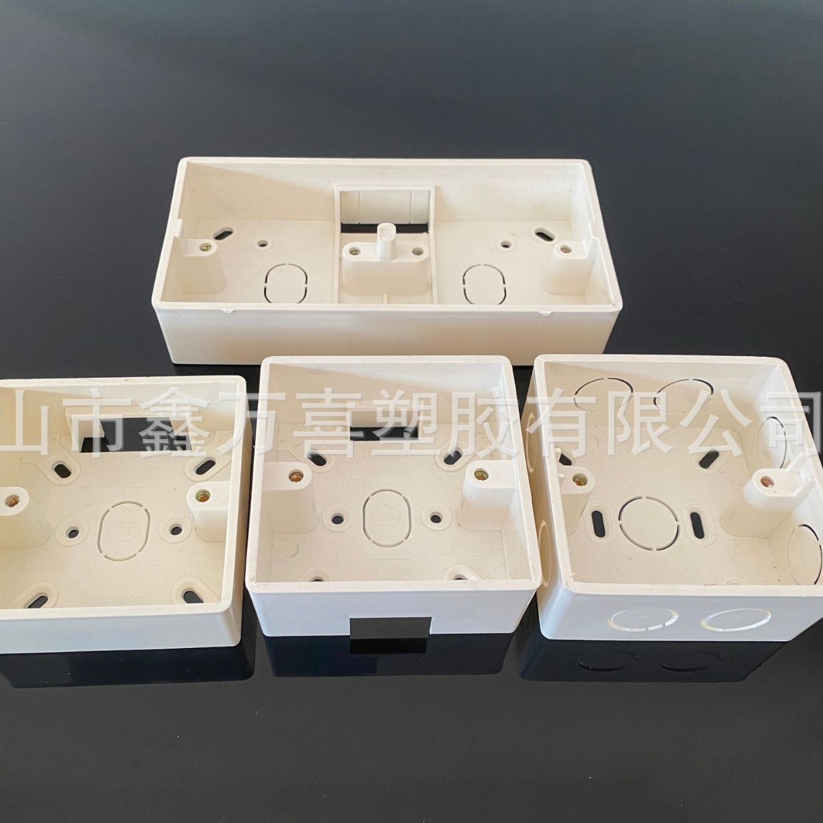 86型明装线盒 开关插座PVC接线盒加厚通用底盒明装下线明盒布线盒