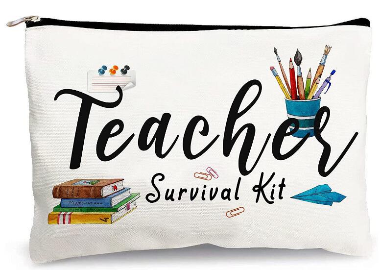 Amazon deseo popular cremallera lápiz caso logo poliéster algodón sublimación bolso cosmético de la moneda del bolso de las mujeres