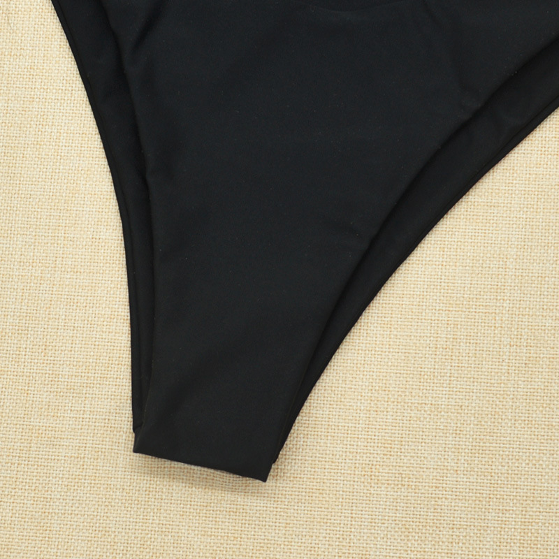 sexy black triangle split swimsuit NSHL38169