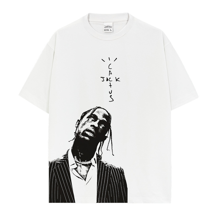 Cross-border New TS Hip-hop Travis Scott Printed Short-sleeved T-shirt Loose Long-sleeved Casual Hooded Sweatshirt for Men Cross-border New TS Hip-hop Travis Scott Printed Short-sleeved T-shirt Loose Long-sleeved Casual Hooded Sweatshirt for Men