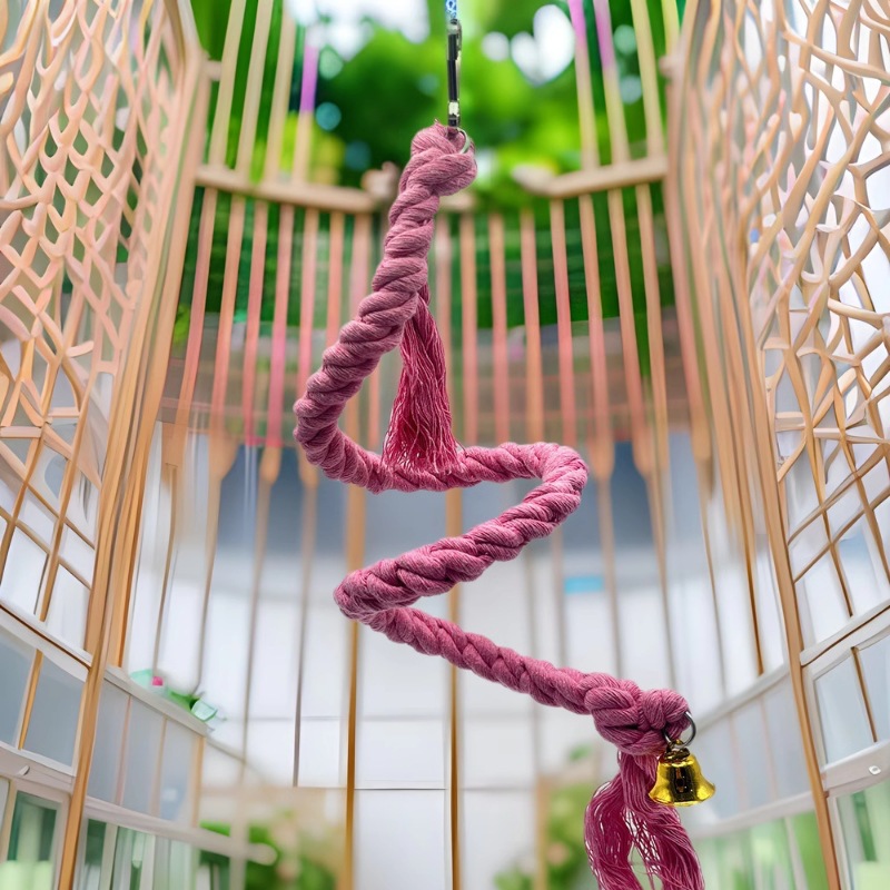Cuerda de Algodón para Escalar Loros de Cuerda de Algodón Giratorio Grueso Molar