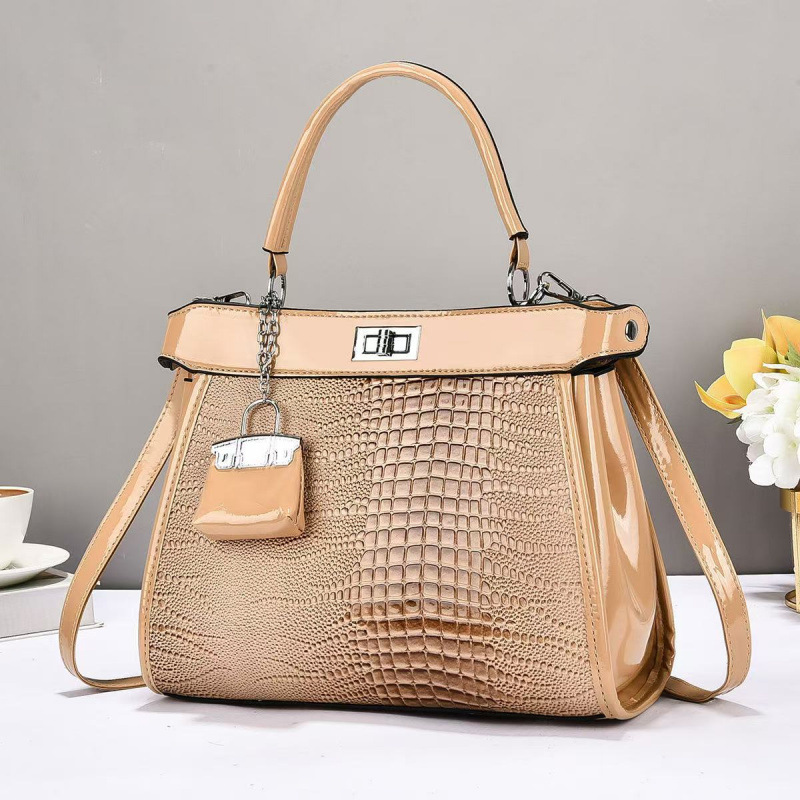 Bolso de mano con patrón de cocodrilo 2025, bolsos de mujer, nuevos bolsos de hombro casuales, bolsos de viaje de moda