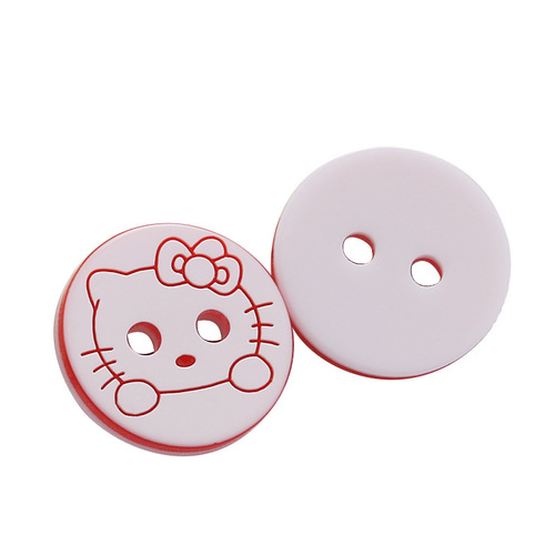 彩色卡通树脂小纽扣儿童衣服衬衫装饰幼儿园宝宝DIY塑料手缝扣子