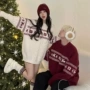 圆领美式秋季新年毛衣