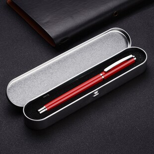 Metal Signature Pen Printed Logo High-Value Gel Pen Gift Box Set High-End Business Gift Advertising Pen Ready Stock