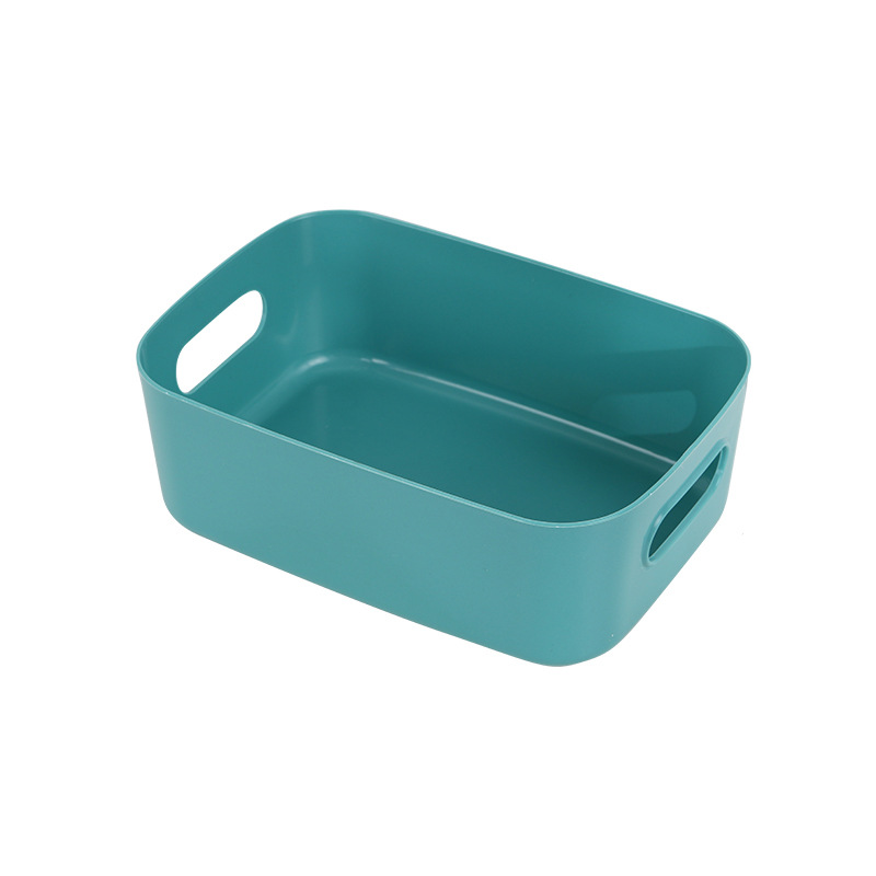 Caja de almacenamiento de artículos diversos de estilo japonés caja de plástico de escritorio caja de organización de cosméticos caja de almacenamiento de cocina cesta de almacenamiento de aperitivos