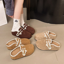 厚底勃肯鞋2025秋季新款Q弹软底增高休闲外穿拖鞋超高跟潮半