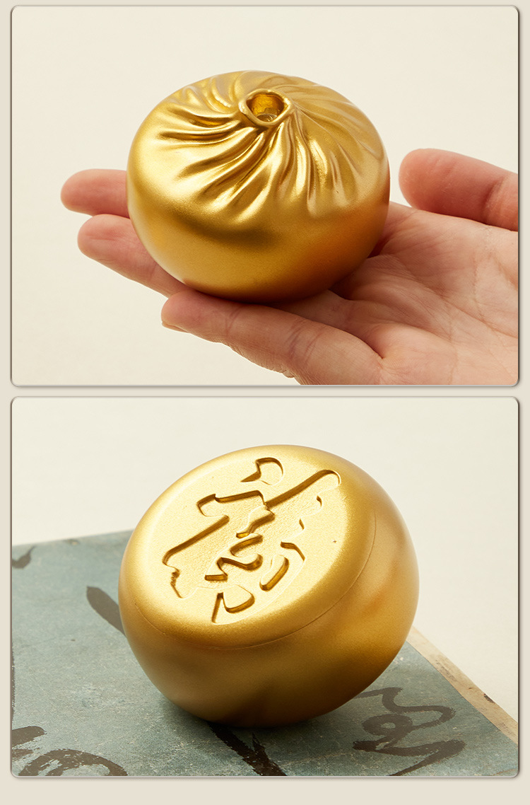 精工黄铜笔筒复古桌面办公室摆件黄铜笔筒文房器具新中式商务礼品详情14