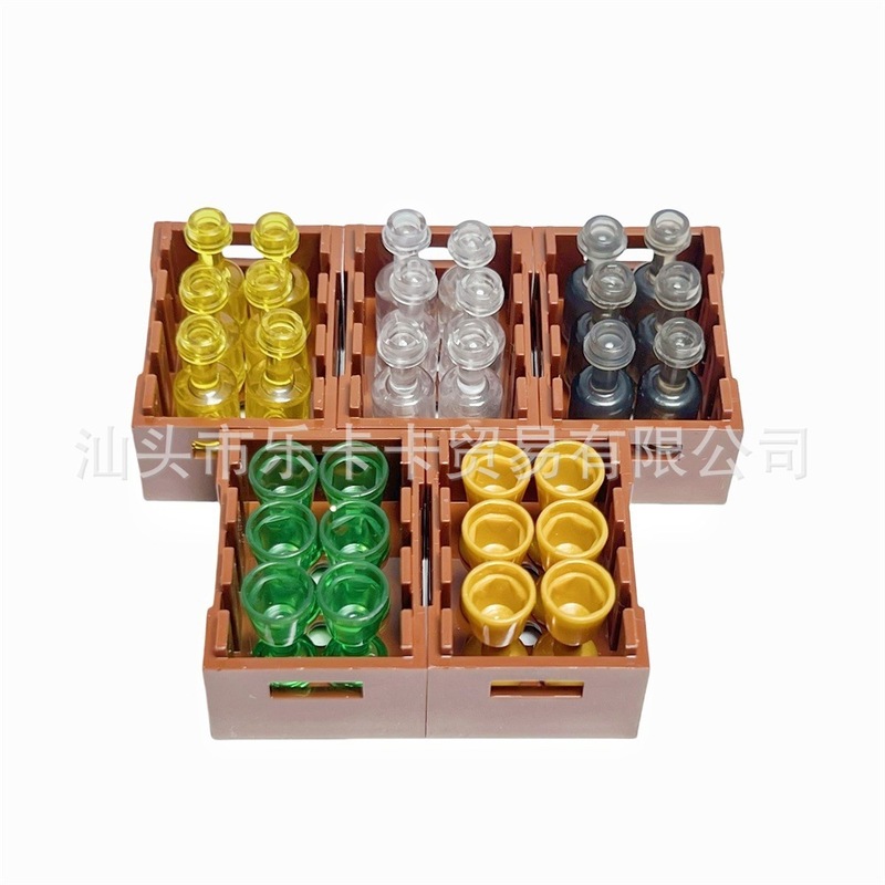 MOC シーン、食品、果物、肉、魚介類ツール、DIY ビルディングブロック、MOC 微粒子アクセサリーと互換性のある国境を越えた|undefined