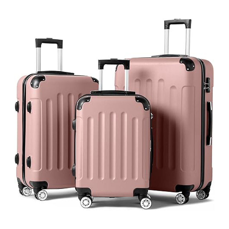 ABS行李箱套装旅行箱万向轮20寸跨境拉杆箱半成品登机箱密码皮箱