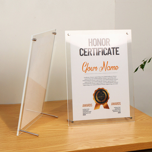 Double-sided rectangular acrylic photo frame postcard photo studio photo display A4 poster frame photo frame