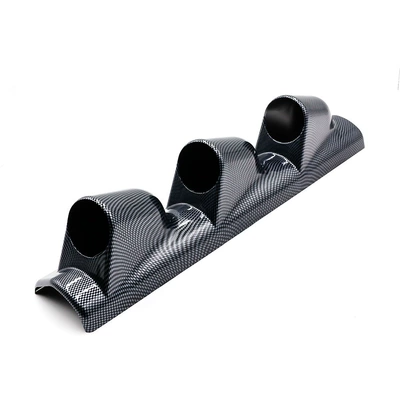 Car modification instrument A-pillar gauge mount 60mm multi-hole instrument cover racing instrument holder carbon fiber gauge bracket 52mm (automobile instrument) - carbon-fiber