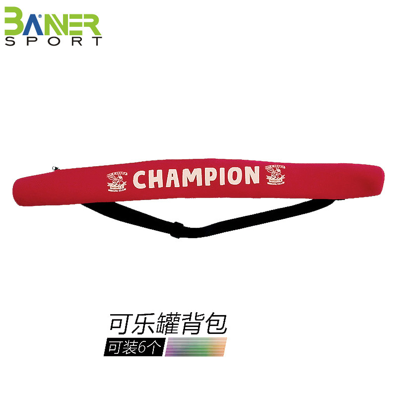 Manufactor wholesale Coke Backpack 6 Canned Cans 330ML Beverage cans Neoprene One shoulder Inclined shoulder bag