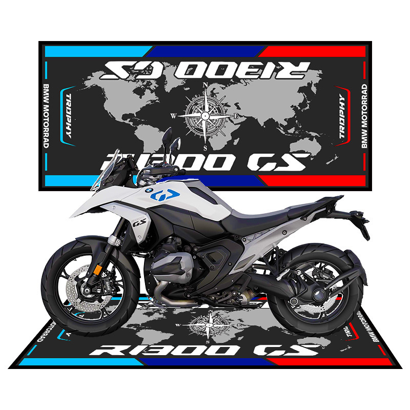 Cross-border Deplaceable Motorcycle Carpet Kawasaki Ducati Motorcycle Team Display Special Crystal Velvet Floor Mat Bedside Mat