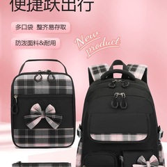 小学生三到六年级初中大容量女卡通可爱护脊减压轻量时尚学生背包