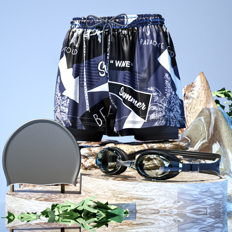 코코넛 블루 3 피스 세트