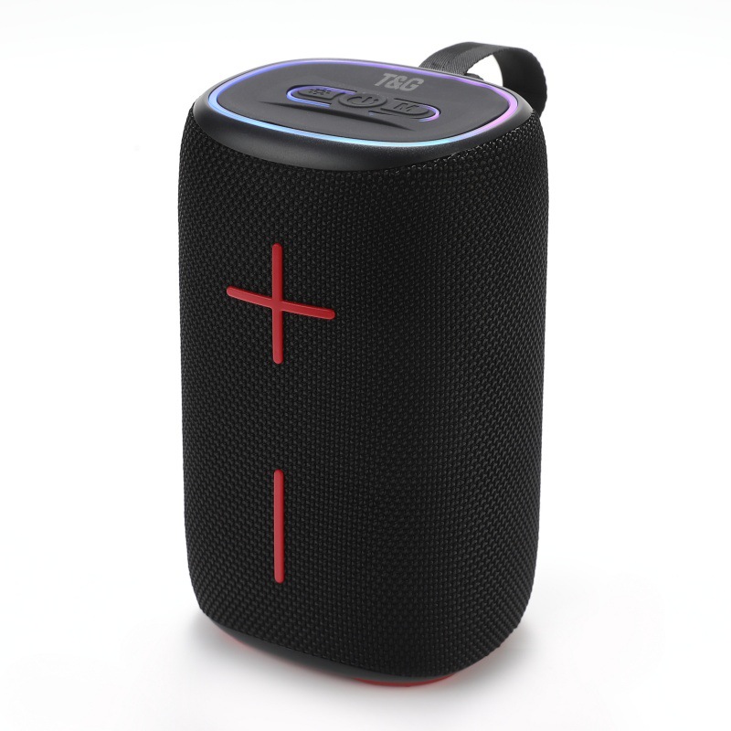 El nuevo subwoofer de audio Bluetooth TG464, atmósfera, tarjeta led, altavoz pequeño portátil, altavoz Bluetooth de cañón de acero